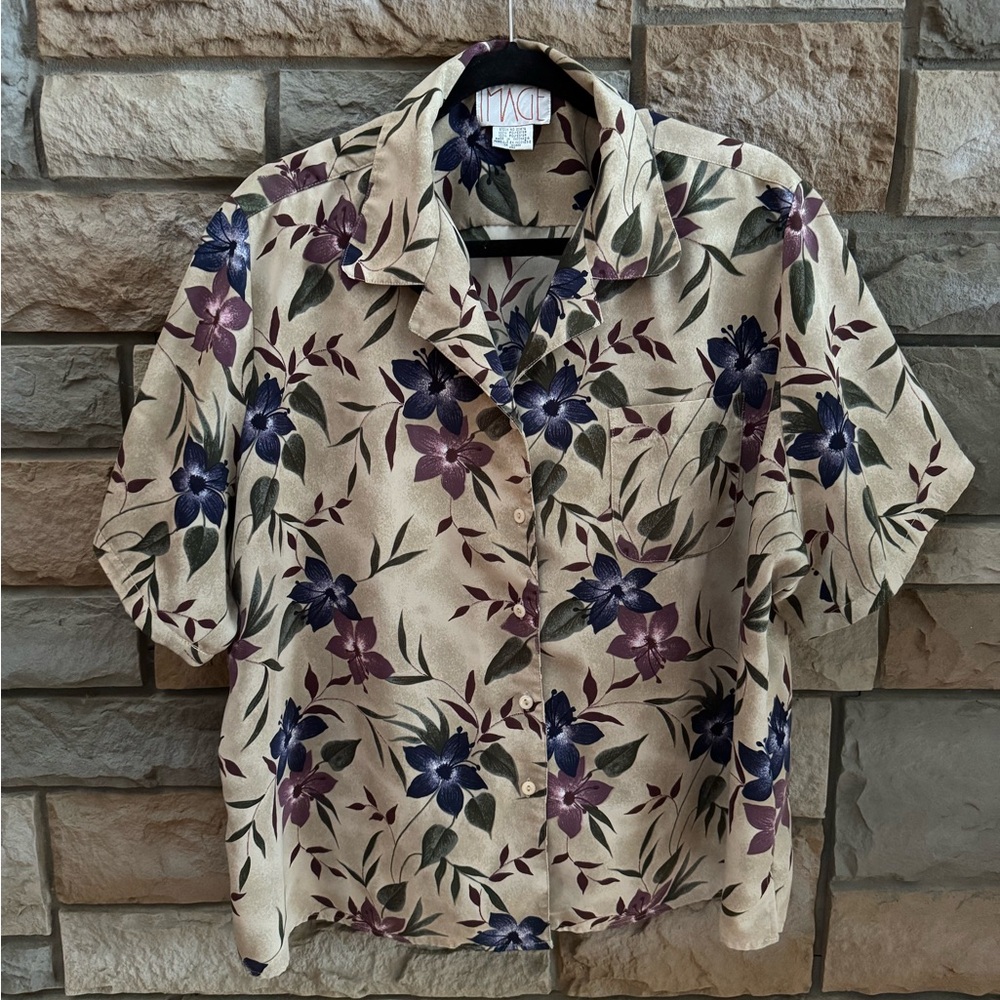 Vintage short sleeve blouse